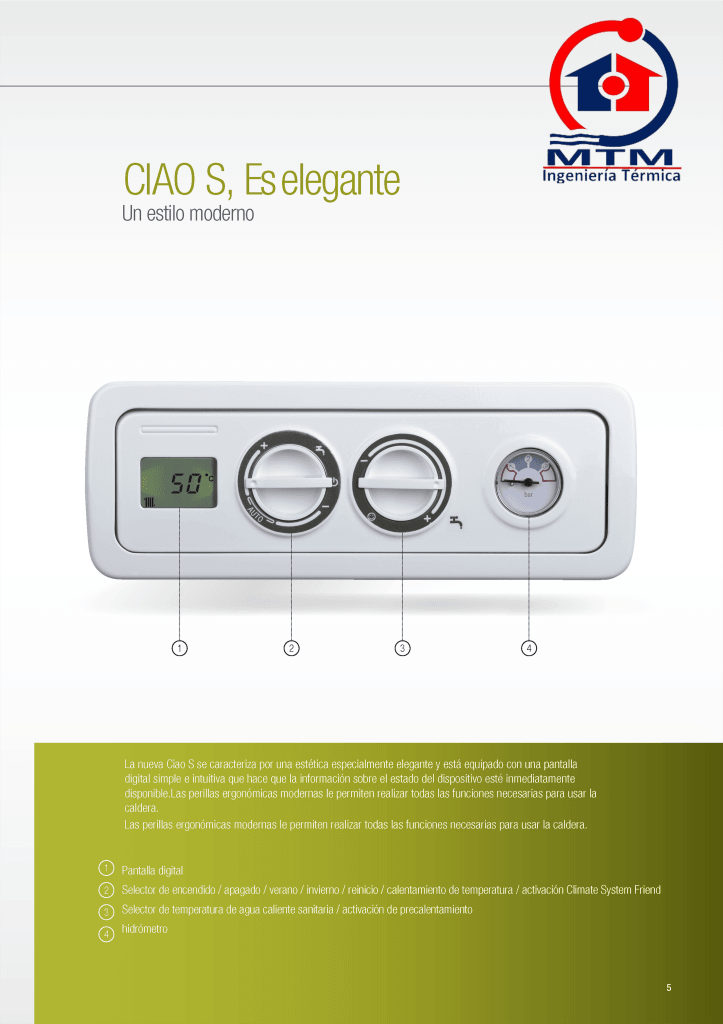 CIAO S Página 5MTM compressor